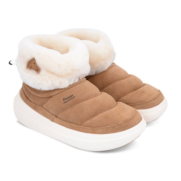 NEW FLOWER MOUNTAIN Wool Shearling Fami Mid Winter Boots unisex 1125 13t7 - Picture 1 of 9